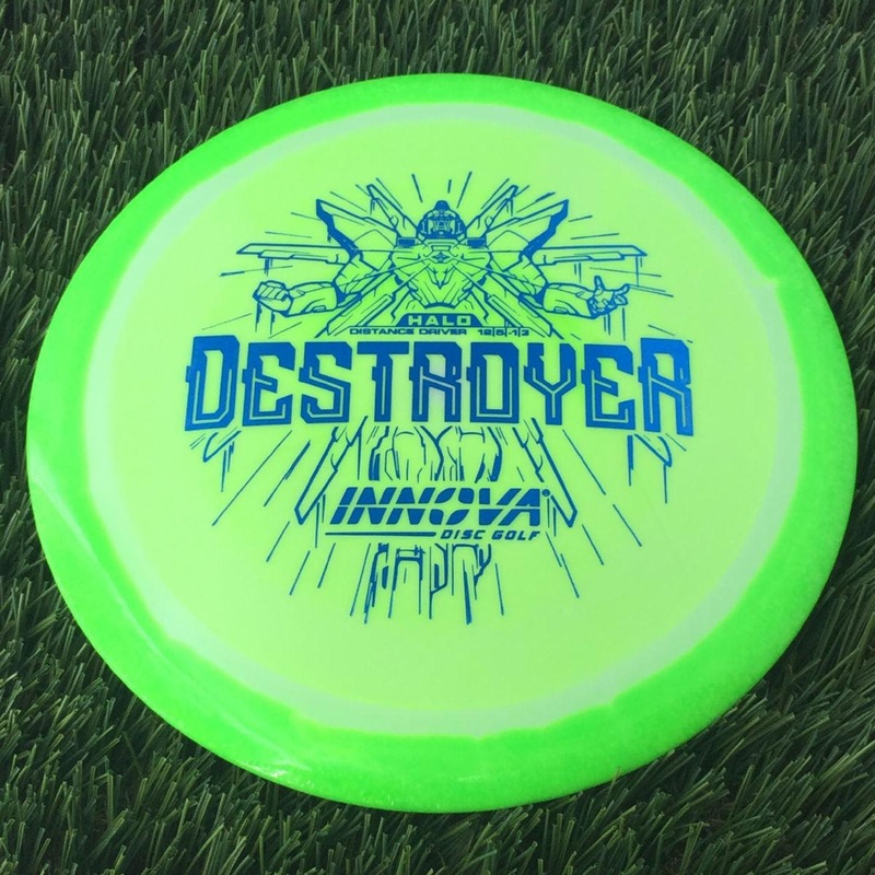 Innova Halo Star Destroyer with Burst Logo Stock Stamp – 160g – Solid  Neon Green