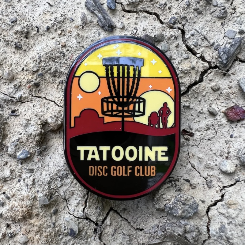 Tatooine Disc Golf Club Pin
