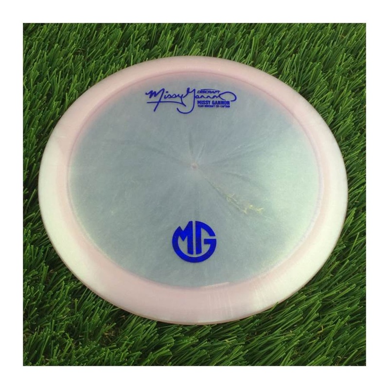Discraft Elite Z Color Shift Thrasher with Missy Gannon Signature Team Discraft Co-Captain – MG Small Logo Stamp – 172g – Translucent Muted Purple
