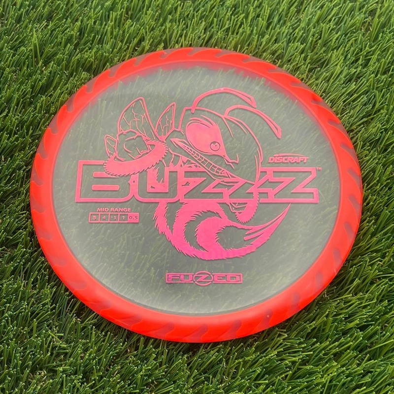 Discraft Elite Z FuZed Line with Saw Pattern Buzzz with Big Bee with Saw Blade – “Buzzzsaw” Stamp – 173.9g – Red