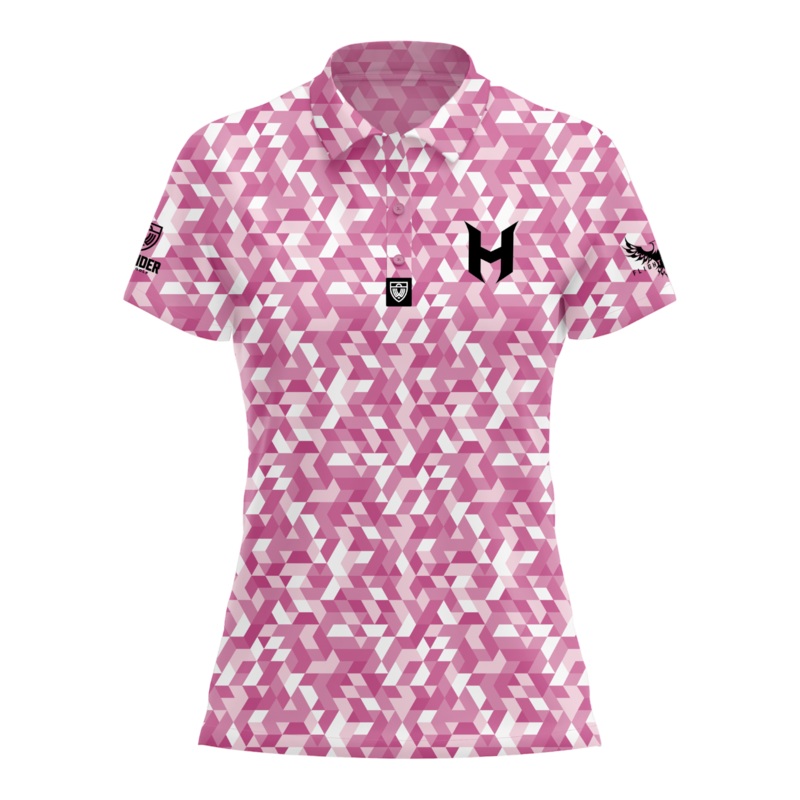 Holyn Handley 2024 Women’s Polo – Pink Abstract
