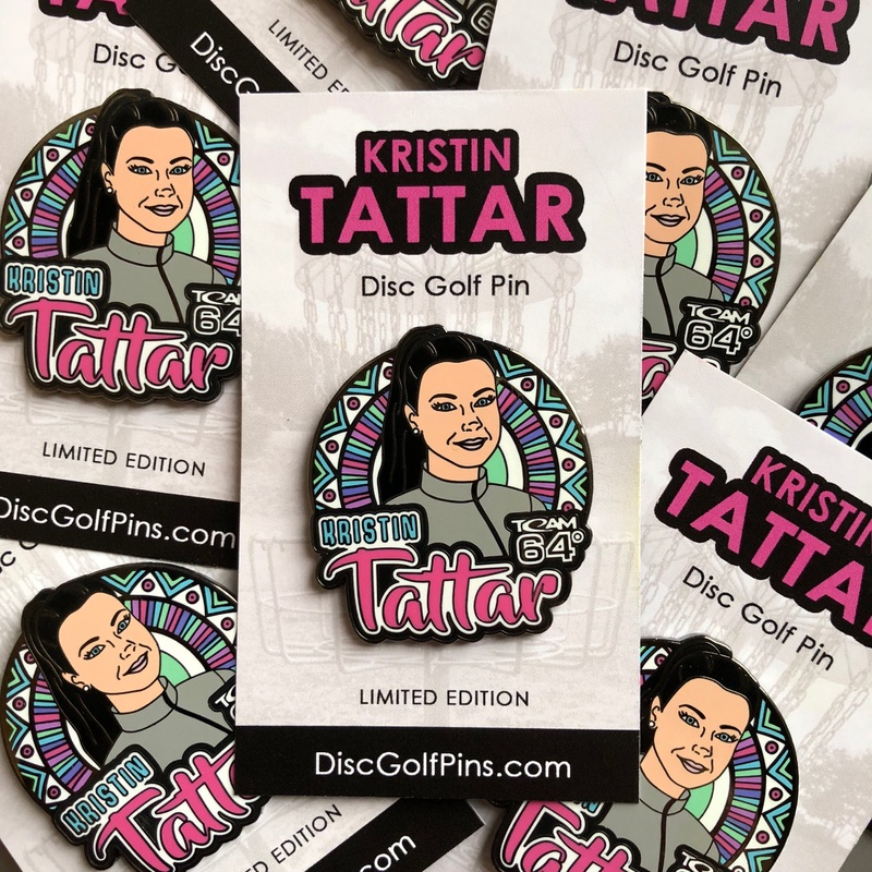 Kristin Tattar Disc Golf Pin – Series 1