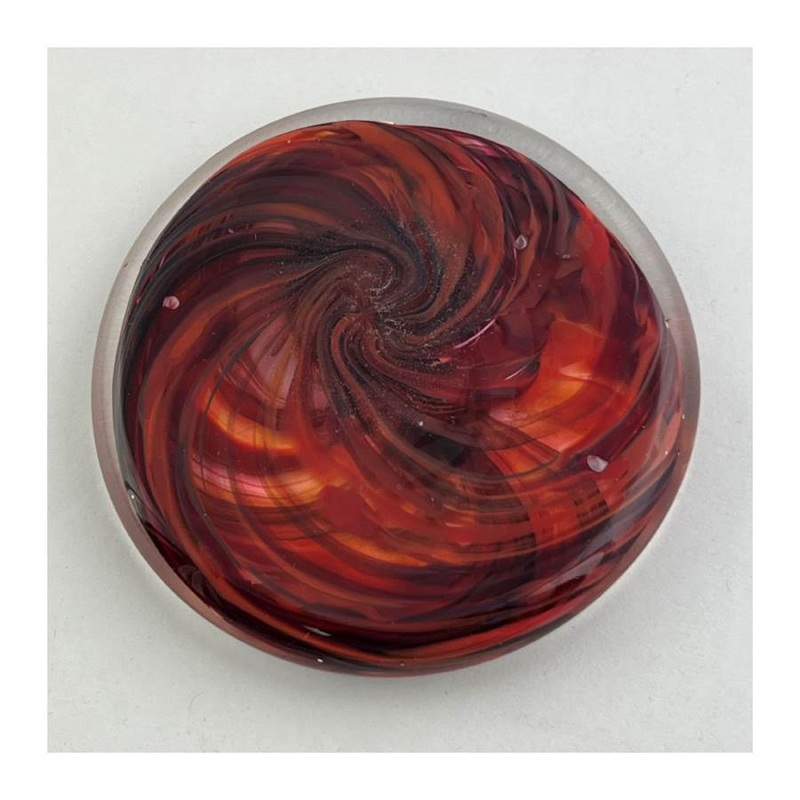 Charpentier Glass Solid Glass Marker Disc – 181g – Translucent Red
