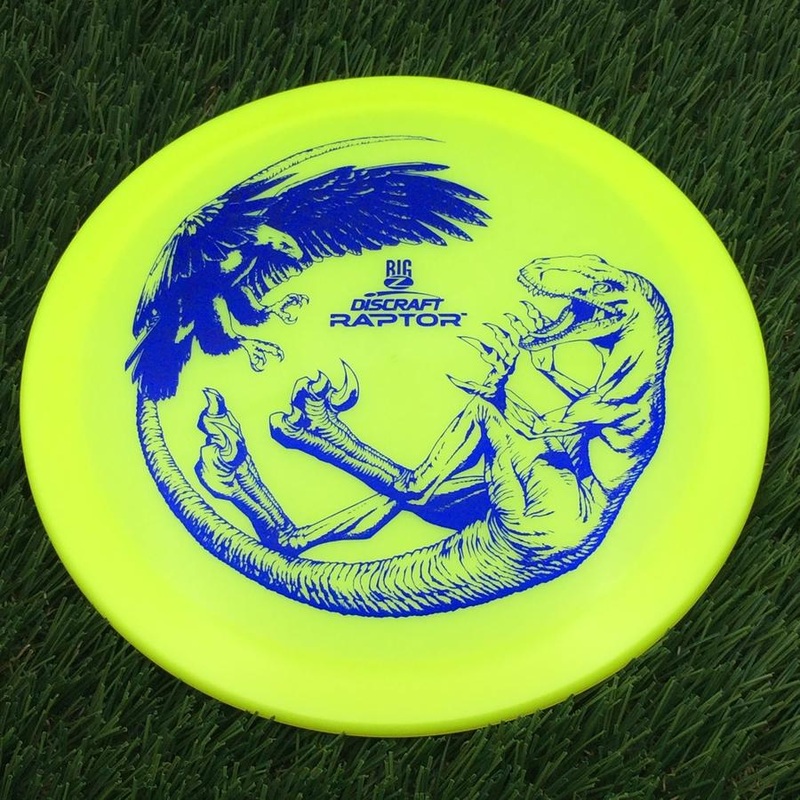Discraft Big Z Collection Raptor with New Stock Font for 2024 Stamp – 174g – Solid Yellow