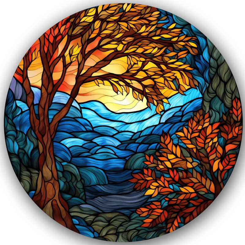 Stained Glass Disc Golf Disc