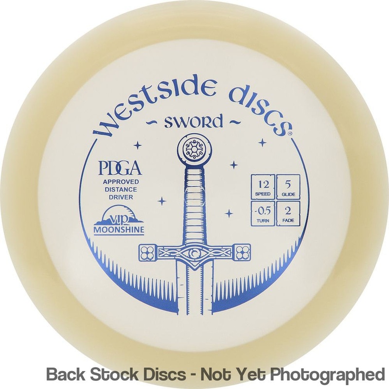 Westside VIP Moonshine Glow Sword Distance Driver with VIP Moonshine Logo Stock Stamp [Back Stock Inventory – Disc and Stamp Color WILL VARY]