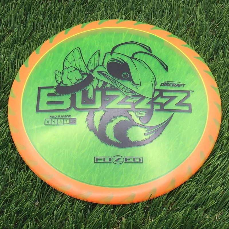 Discraft Elite Z FuZed Line with Saw Pattern Buzzz with Big Bee with Saw Blade – “Buzzzsaw” Stamp – 173.75g – Yellowish Orange