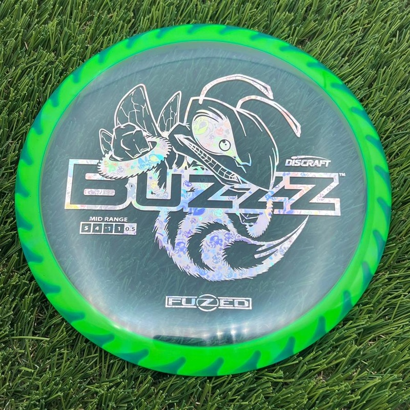 Discraft Elite Z FuZed Line with Saw Pattern Buzzz with Big Bee with Saw Blade – “Buzzzsaw” Stamp – 174g – Green