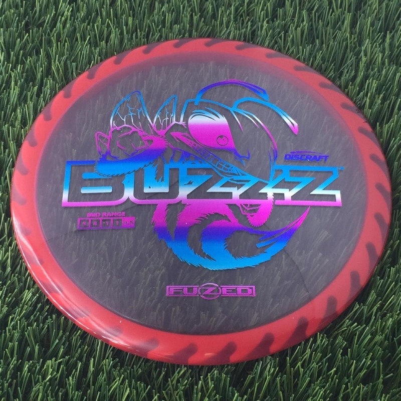 Discraft Elite Z FuZed Line with Saw Pattern Buzzz with Big Bee with Saw Blade – “Buzzzsaw” Stamp – 180g – Red Saw Pink