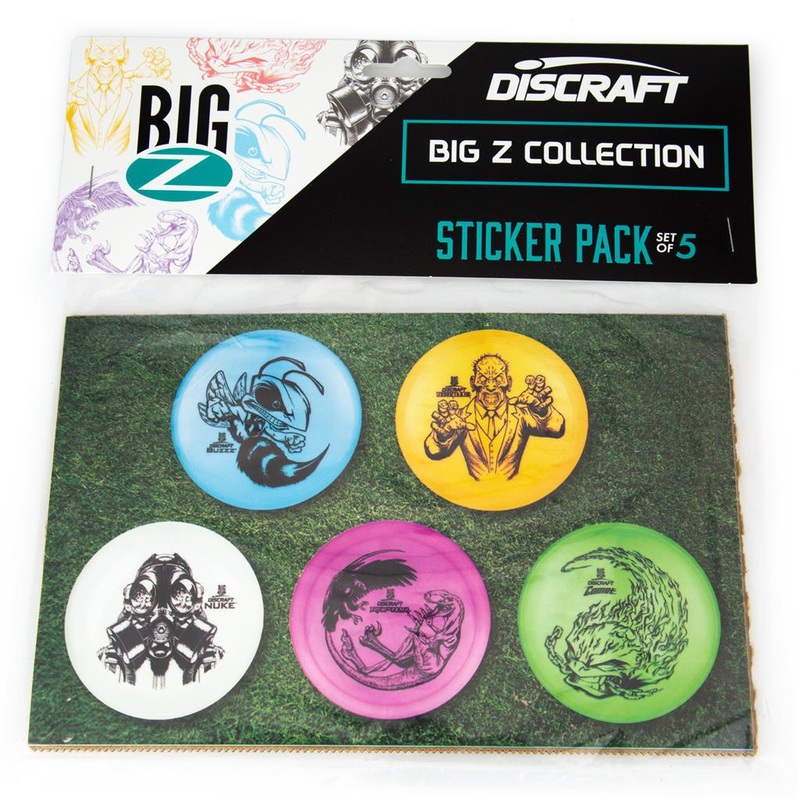 Big Z Character Sticker Pack – One Sheet of 5 Stickers