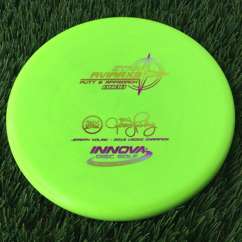 Innova Star AviarX3 with Big Jerm – Jeremy Koling – 2016 USDGC Champion Stamp – 170g Lime Green