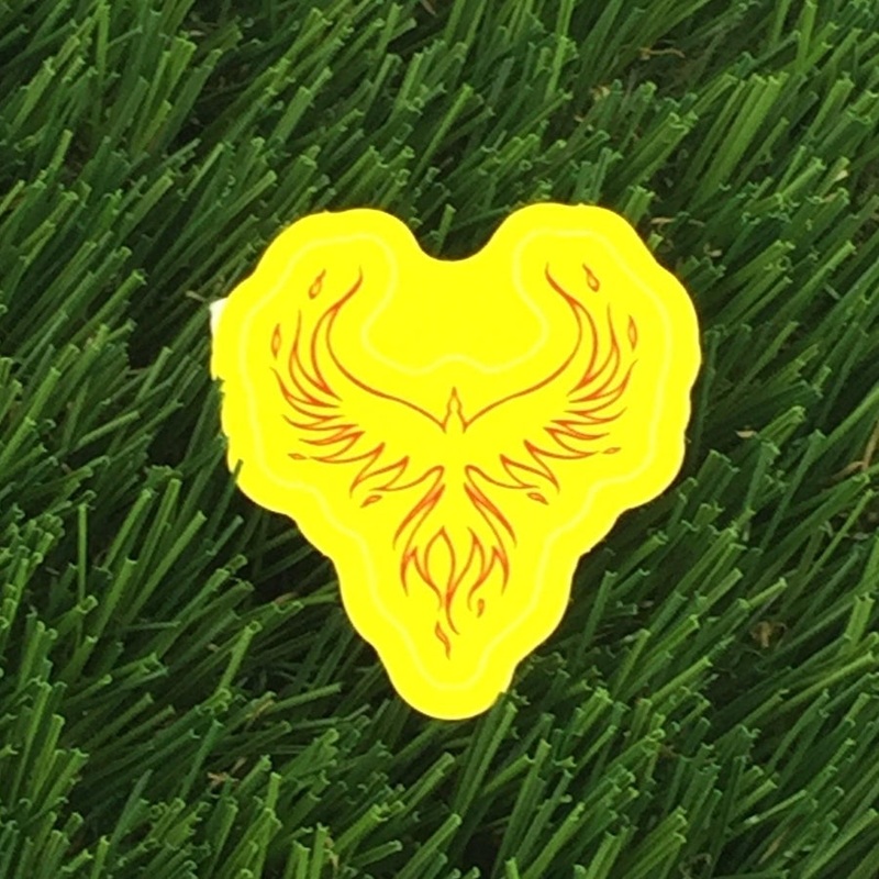 Mint Phoenix Logo Die-Cut Sticker