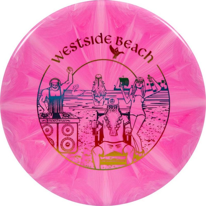 Westside Limited Edition Beach Party Stamp Tournament Burst Maiden Putter Golf Disc