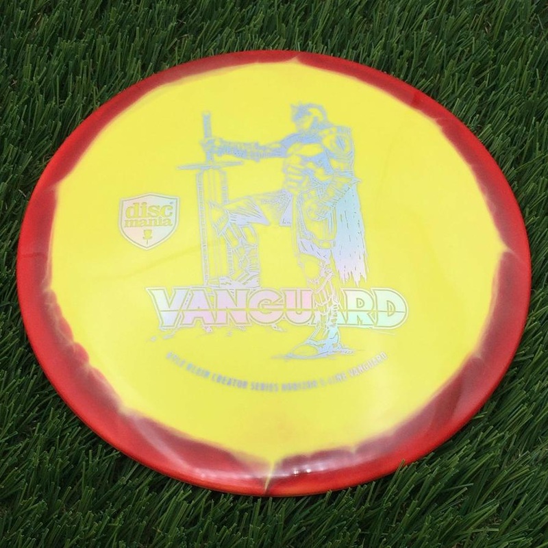 Discmania Horizon S-Line Vanguard with Kyle Klein Creator Series Leg Up Knight 2025 Stamp – 175.61g – Yellowish Red