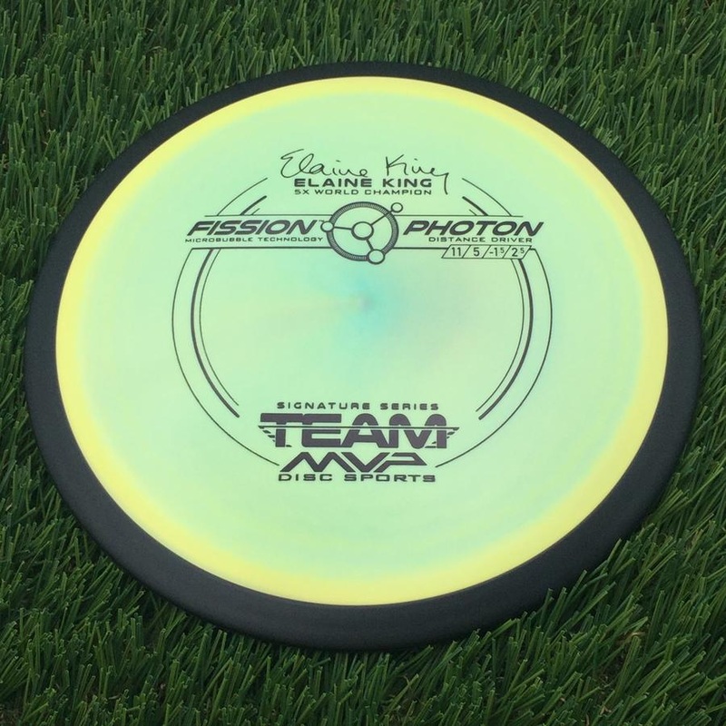 MVP Fission Photon with Elaine King 5x World Champion Stamp – 159.41g – Bluish Yellow