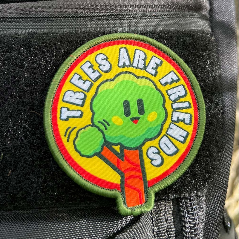 Trees Are Friends Disc Golf Patch – Hook And Loop