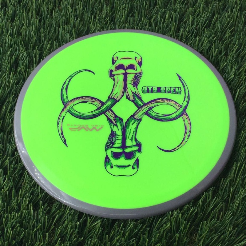 Axiom Neutron Soft Crave with OTB Open 2024 – Art by Pirate Nate Stamp – 172g Neon Green