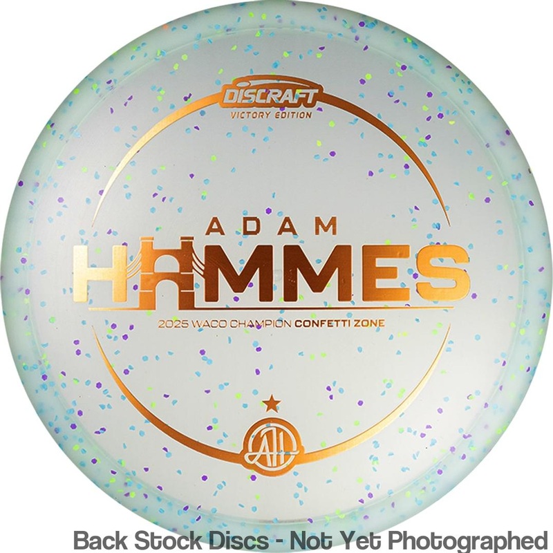 Discraft Elite Z Confetti Zone Putter with Adam Hammes – 2025 Waco Champion – AH Signature Stamp [Back Stock Inventory – Disc and Stamp Color WILL VARY]