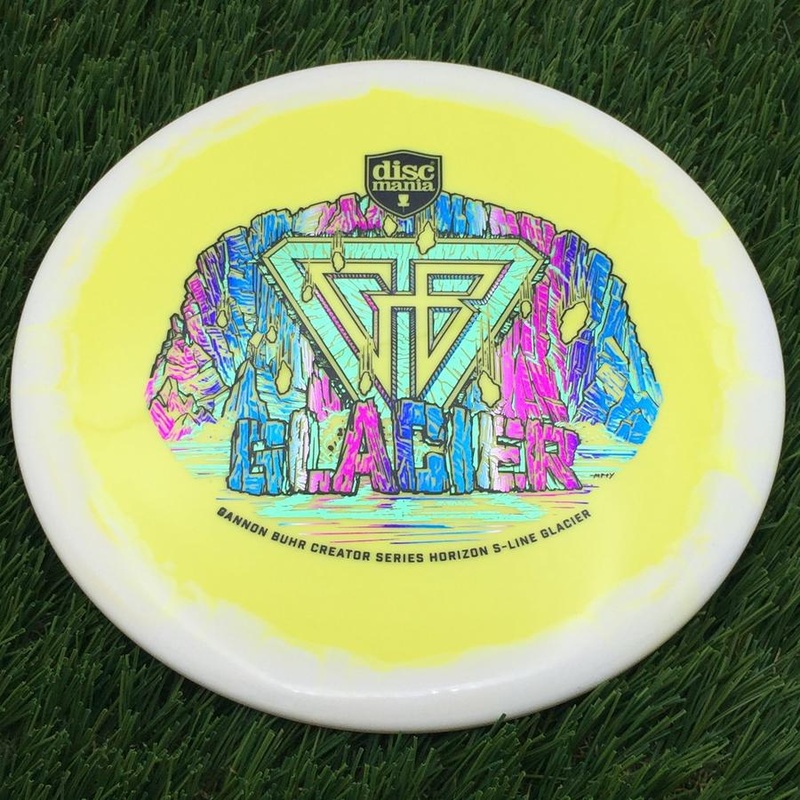 Discmania Horizon S-Line Glacier with Gannon Buhr Creator Series Triple Stamp Stamp – 178.14g – Yellow