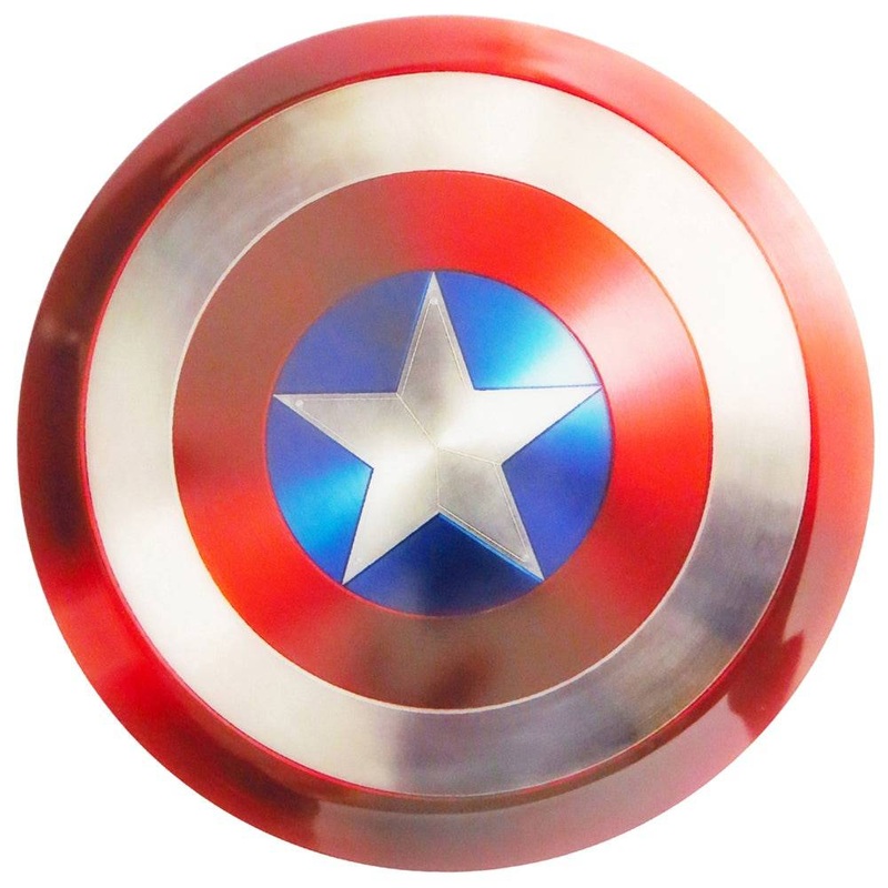 Dynamic Discs Marvel Captain America DyeMax Shield Fuzion Verdict Midrange Golf Disc