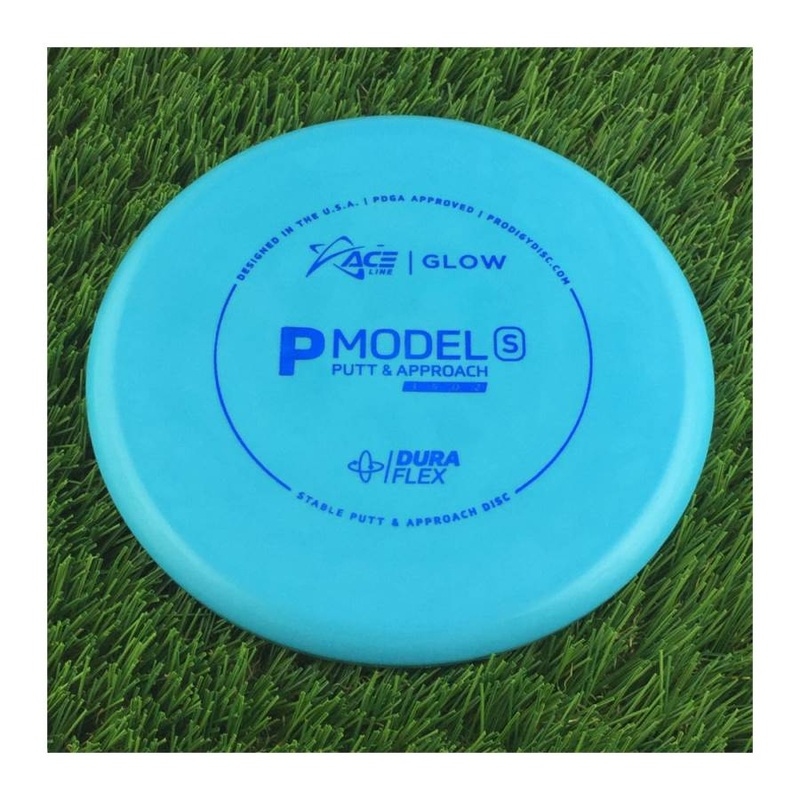 Prodigy Ace Line DuraFlex Color Glow P Model S with Cale Leiviska 2021 Bottom Stamp Stamp – 174g – Solid Blue