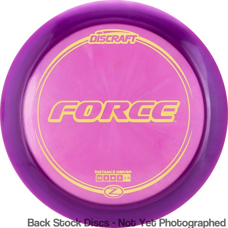 Discraft Elite Z Force Distance Driver (Stock Stamp) [Back Stock Inventory – Disc and Stamp Color WILL VARY]
