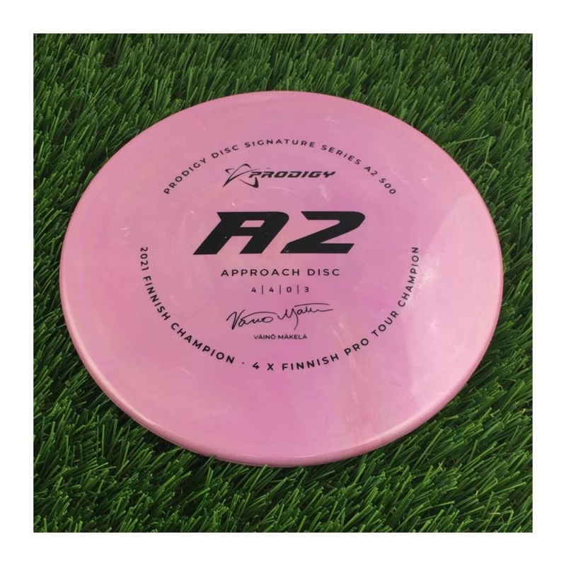 Prodigy 500 A2 with 2022 Signature Series Vaino Makela – 2021 Finnish Champion – 4 X Finnish Pro Tour Champion Stamp – 174g – Solid Pink