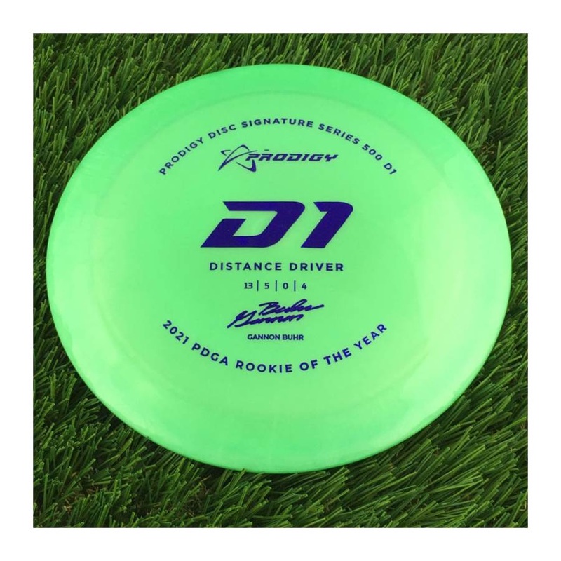 Prodigy 500 D1 with 2022 Signature Series Gannon Buhr – 2021 PDGA Rookie of the Year Stamp – 171g – Solid Green