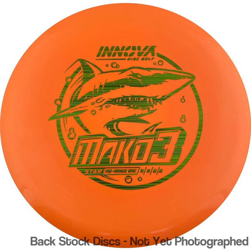 Innova Star Mako3 Midrange with Burst Logo Stock Stamp [Back Stock Inventory – Disc and Stamp Color WILL VARY]