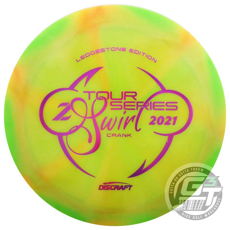 Discraft Limited Edition 2021 Ledgestone Open Tour Series Z Swirl Crank Distance Driver Golf Disc