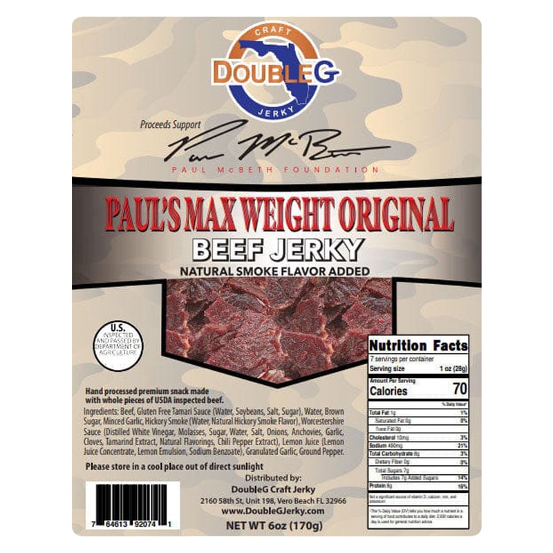 Double G Craft Beef Jerky – Paul McBeth’s Max Weight Original