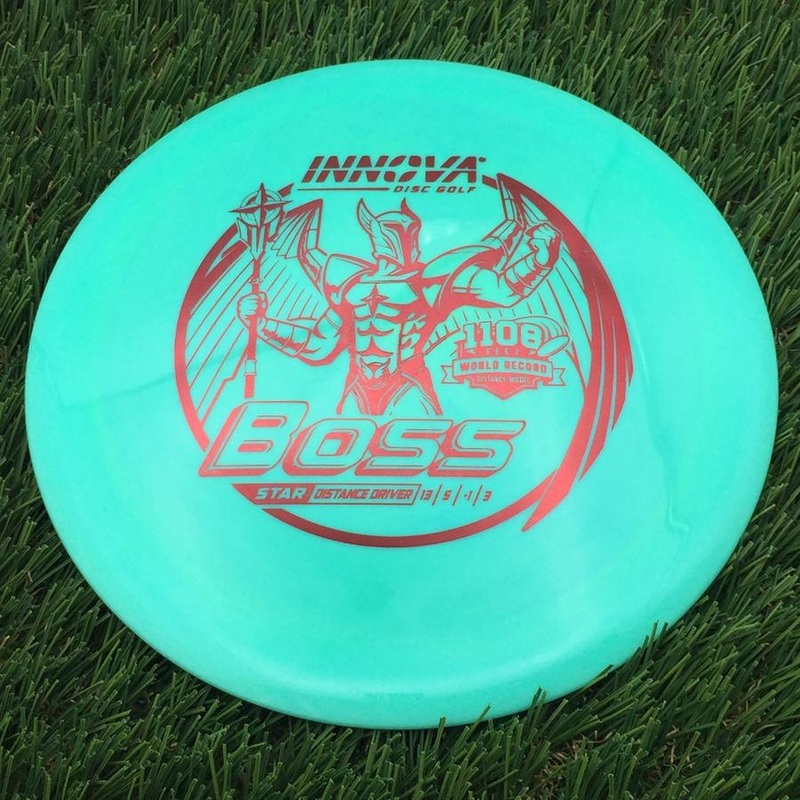 Innova Star Boss with Burst Logo Stock 1108 Feet World Record Stamp – 167g – Teal Green
