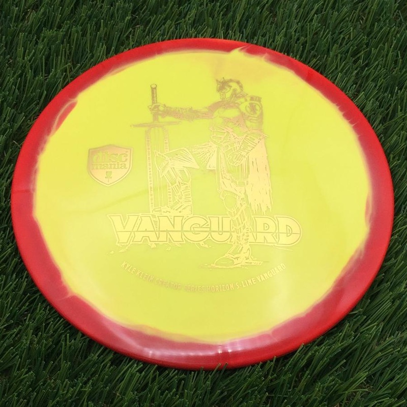 Discmania Horizon S-Line Vanguard with Kyle Klein Creator Series Leg Up Knight 2025 Stamp – 172.18g – Yellowish Red