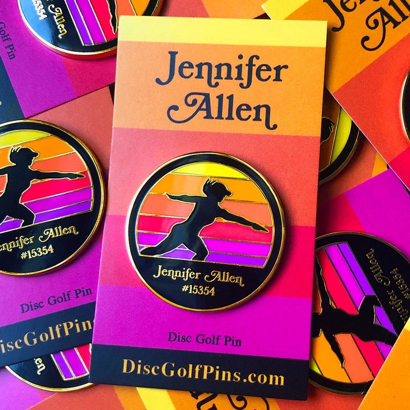 Jennifer Allen Disc Golf Pin – Series 1