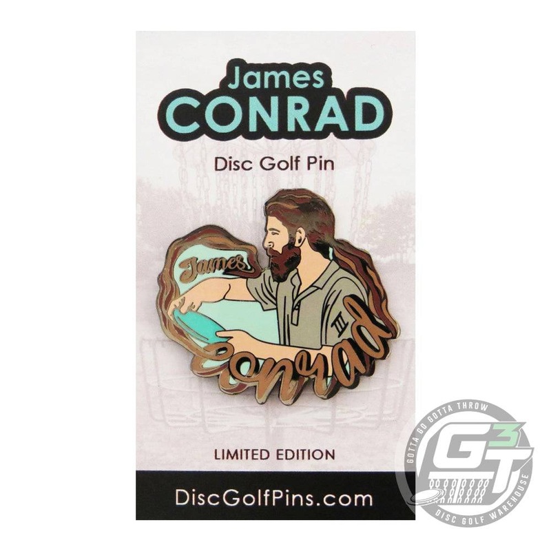Disc Golf Pins James Conrad Series 1 Enamel Disc Golf Pin
