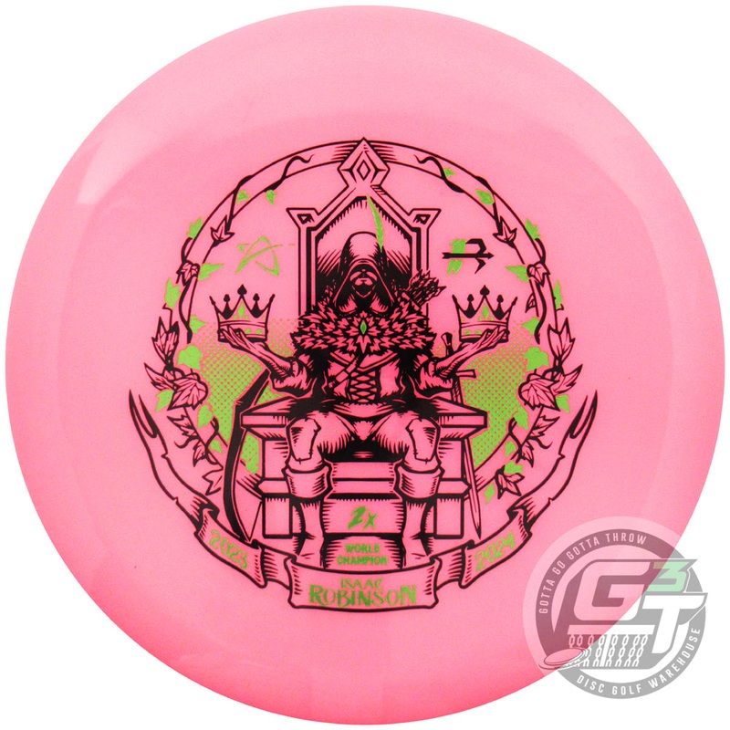 Prodigy Limited Edition Isaac Robinson 2024 PDGA World Champion Commemorative 2X Tyrant’s Fall Stamp 400 Glow PA-3 Putter Golf Disc