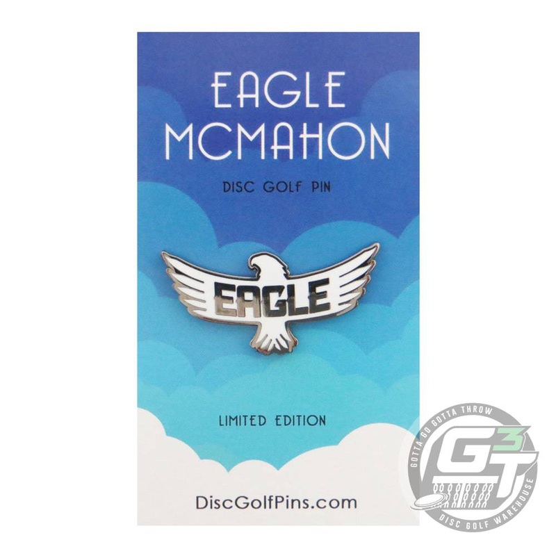 Disc Golf Pins Eagle McMahon Eagle Logo Enamel Disc Golf Pin