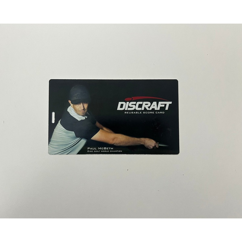 Discraft Reusable Disc Golf Scorecard