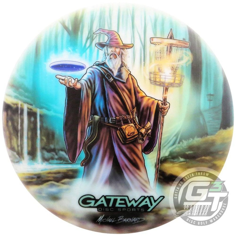 Gateway Limited Edition Artist Series V1 Full Color Diamond Wizard Putter Golf Disc