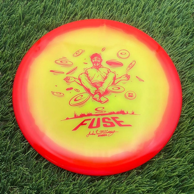 Latitude 64 Opto Ice Orbit Fuse with JohnE McCray Team Series 2025 Stamp – 179.45g – Yellowish Orange