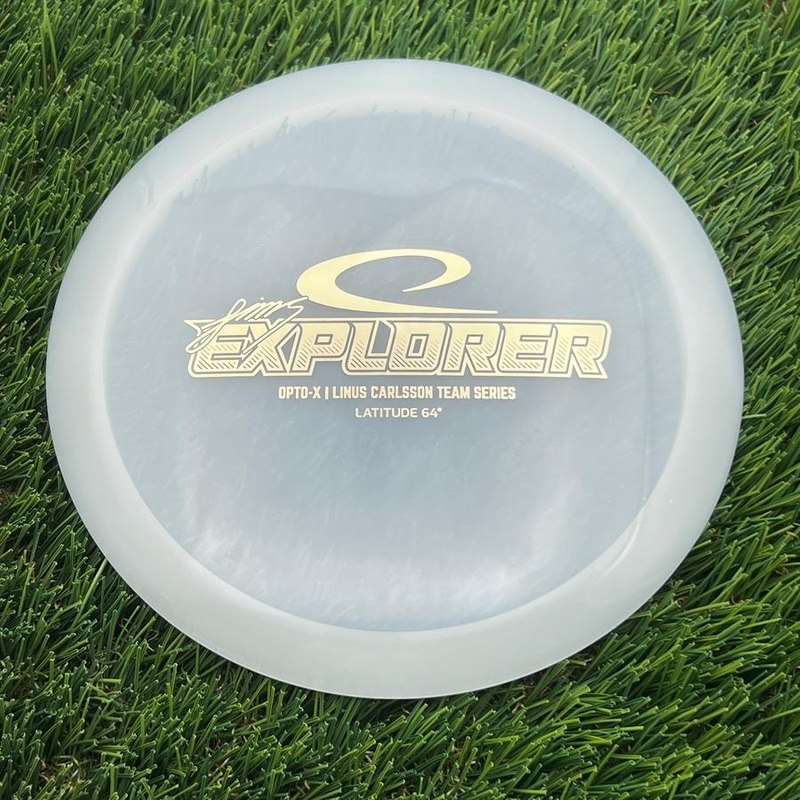 Latitude 64 Opto-X Explorer with Linus Carlsson Team Series 2025 Stamp – 177.19g – White