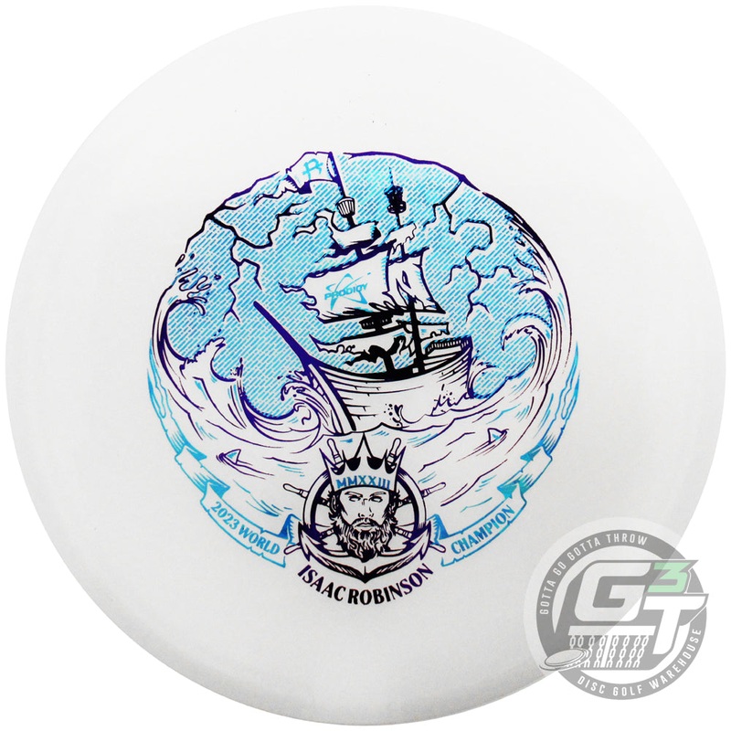 Prodigy Limited Edition Isaac Robinson 2023 PDGA World Champion Smuggler’s Pursuit Stamp 500 Series Archive Midrange Golf Disc