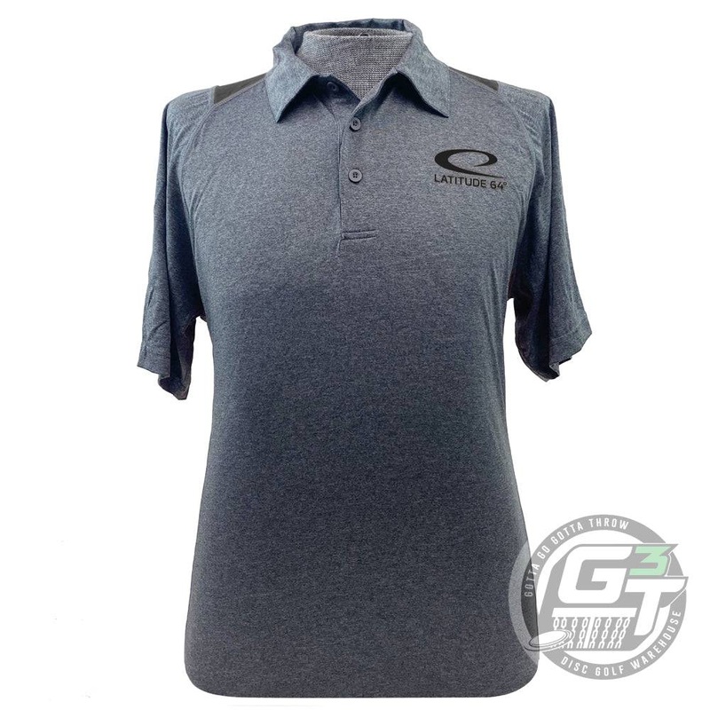 Latitude 64 Contender Swoosh Short Sleeve Performance Disc Golf Polo Shirt