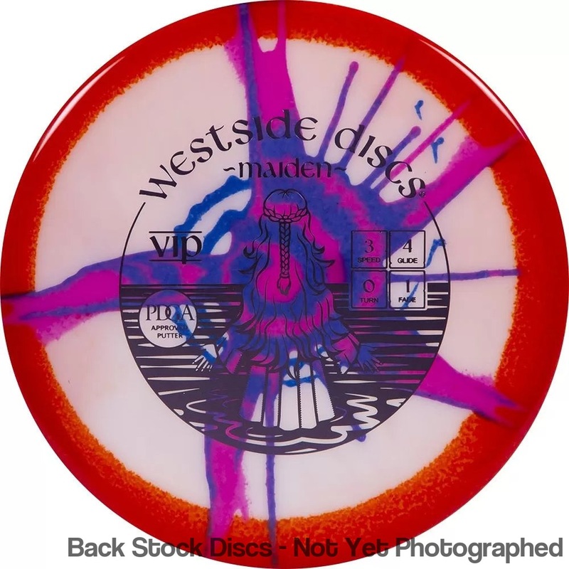 Westside VIP MyDye Maiden Putter (Stock Stamp) [Back Stock Inventory – Disc and Stamp Color WILL VARY]
