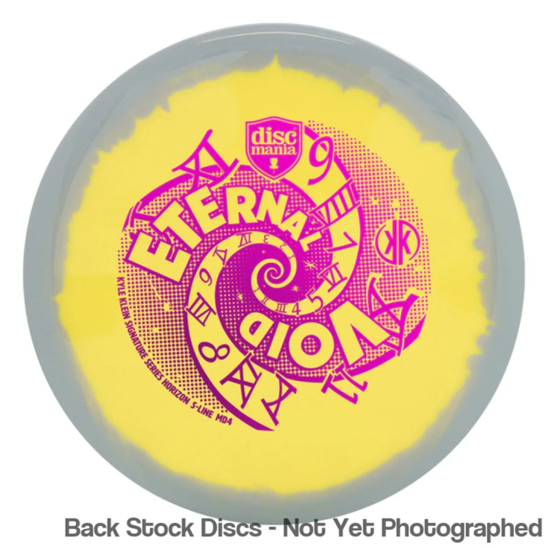 Discmania Horizon S-Line MD4 Midrange with Kyle Klein Signature Series – Eternal Void Egyptian Hieroglyphs Stamp [Back Stock Inventory – Disc and Stamp Color WILL VARY]