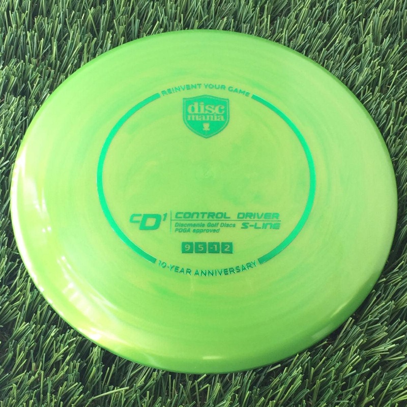 Discmania Swirly S-Line CD1 with 10 Year Anniversary Heirloom Design Stamp – 172g Green