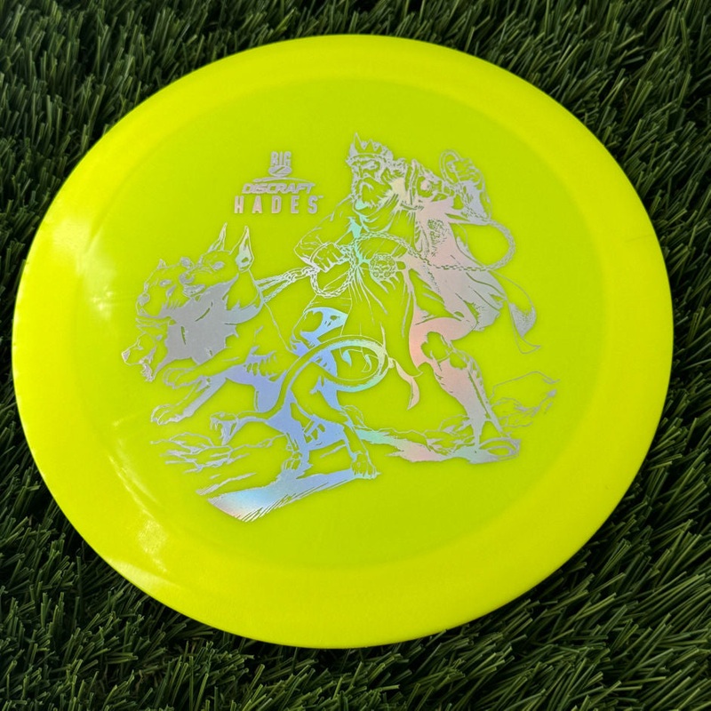 Discraft Big Z Collection Hades with Big Z Stock Stamp with Inside Rim Embossed PM Paul McBeth Stamp – 174g Yellow
