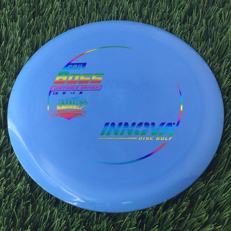 Innova Pro Boss with Burst Logo Stock 1108 Feet World Record Stamp – 175g – Solid Blue