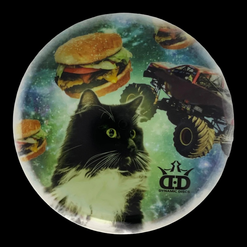Dynamic Discs Fuzion Felon – DyeMax Monster Truck Kitty