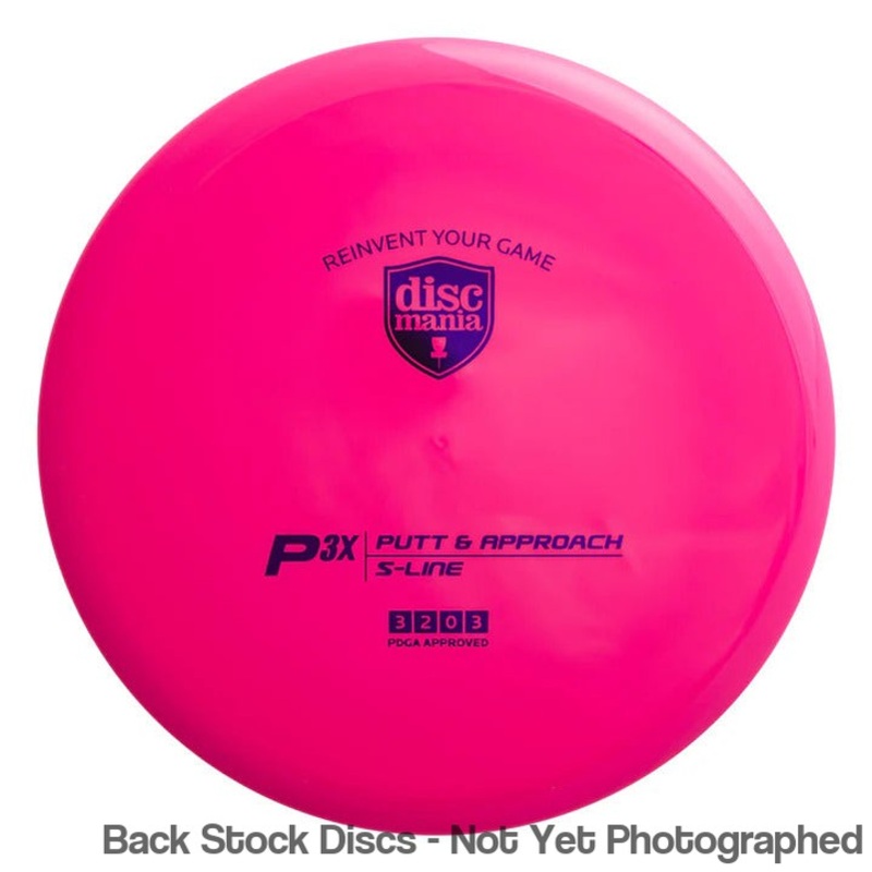Discmania S-Line Reinvented P3X Putter (Stock Stamp) [Back Stock Inventory – Disc and Stamp Color WILL VARY]